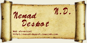 Nenad Despot vizit kartica